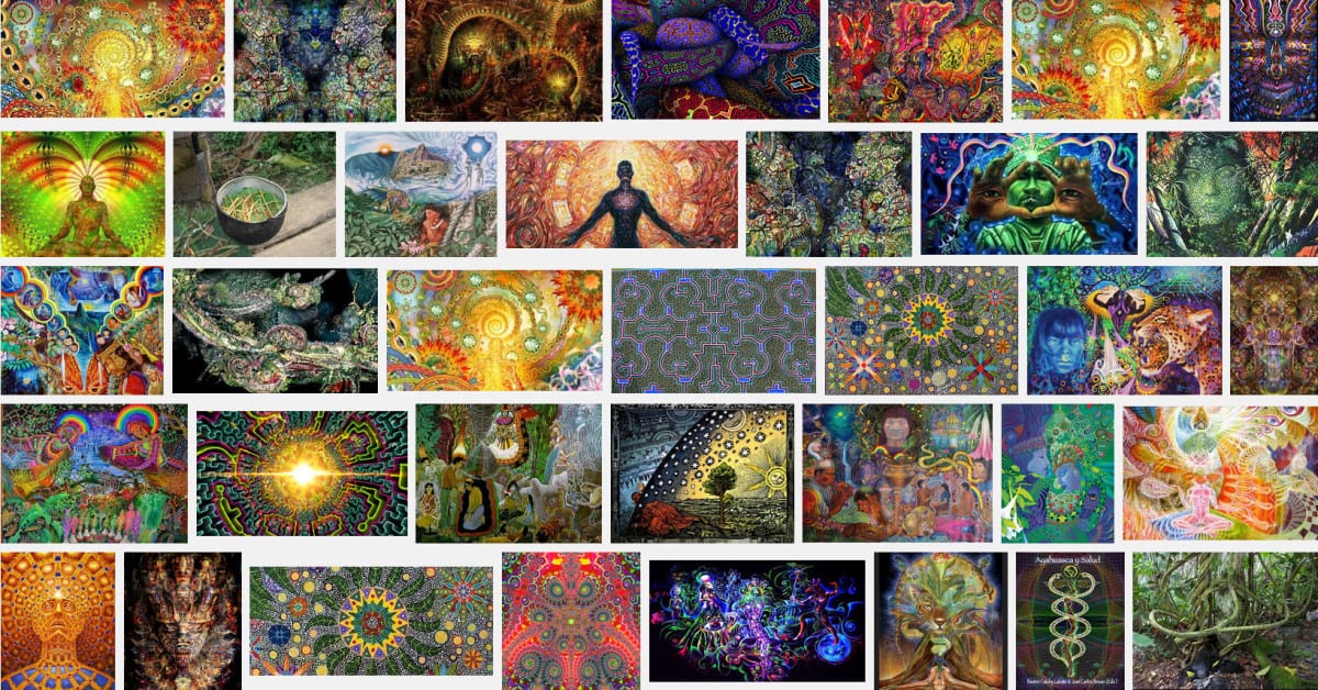 Screenshot der Google- Bildersuche nach 'Ayahuasca'