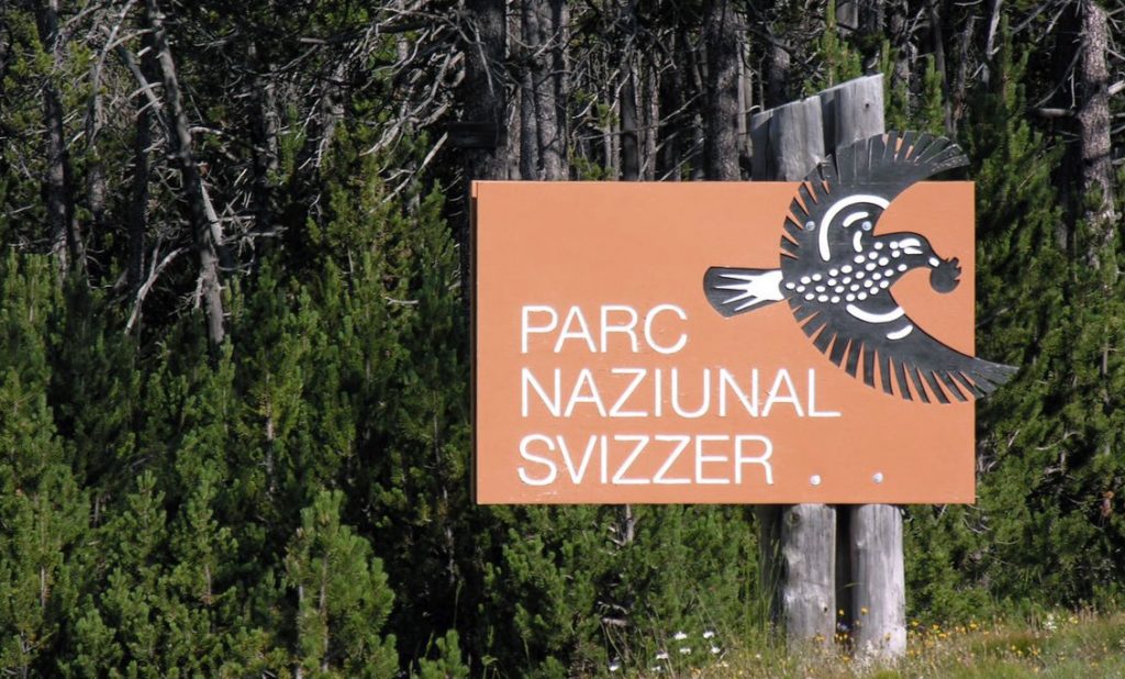 Am Eingang zum Schweizerischen Nationalpark