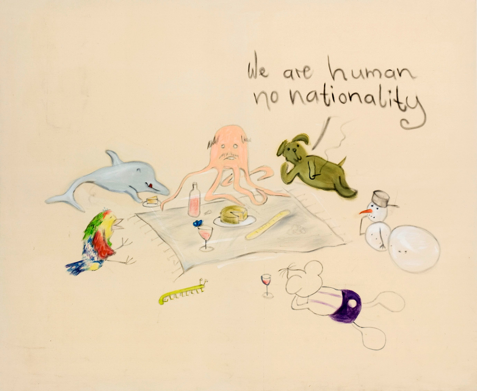 Sochacki, Paul. 2015. Smoking KillsÖl auf Leinwand, 140 x 170 cm.